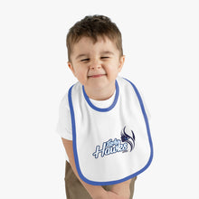 Load image into Gallery viewer, Lady Hawks Baby Contrast Trim Jersey Bib

