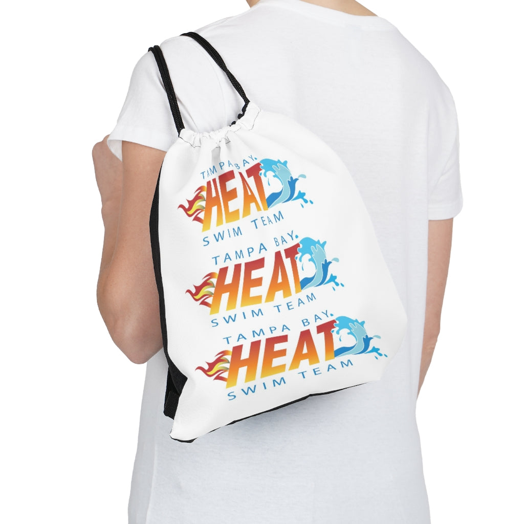 Tampa Bay Heat Swim Team Outdoor Drawstring Bag