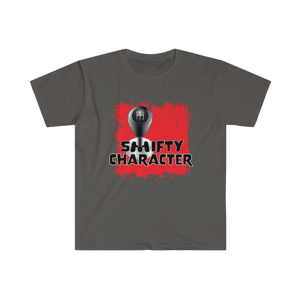 Shifty Character - Red - Unisex Softstyle T-Shirt