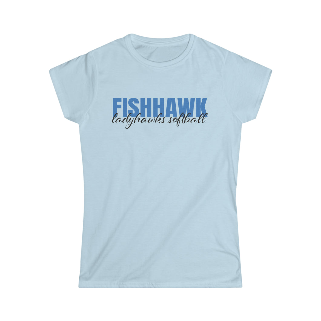 Fish Hawk Lady Hawks Softball -Women's Softstyle Tee
