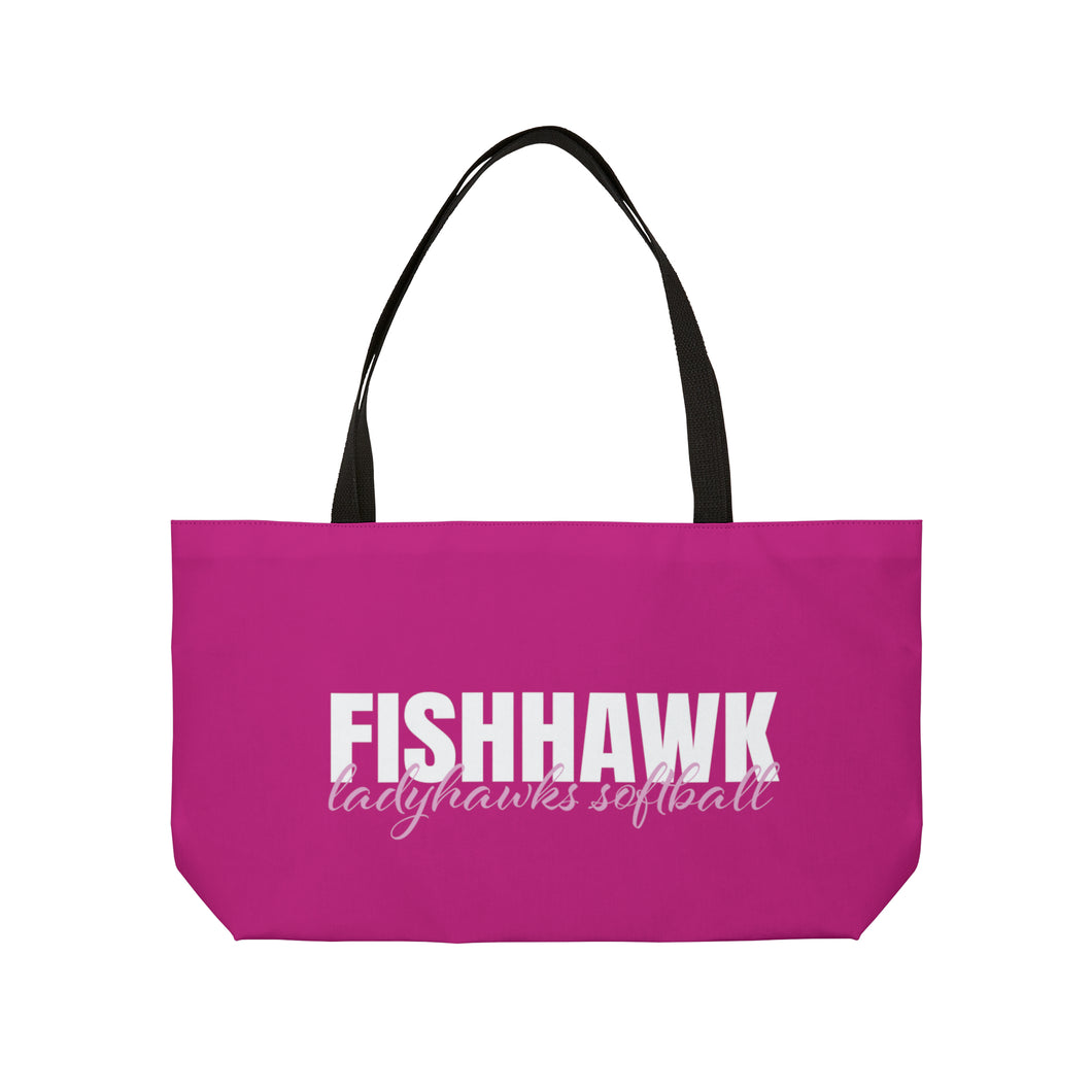 FishHawk Lady Hawks Softball Weekender Tote Bag