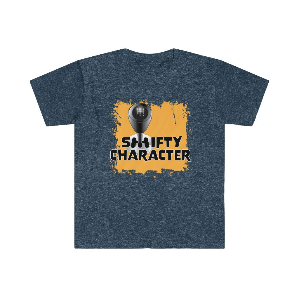 Shifty Character - Yellow - Unisex Softstyle T-Shirt