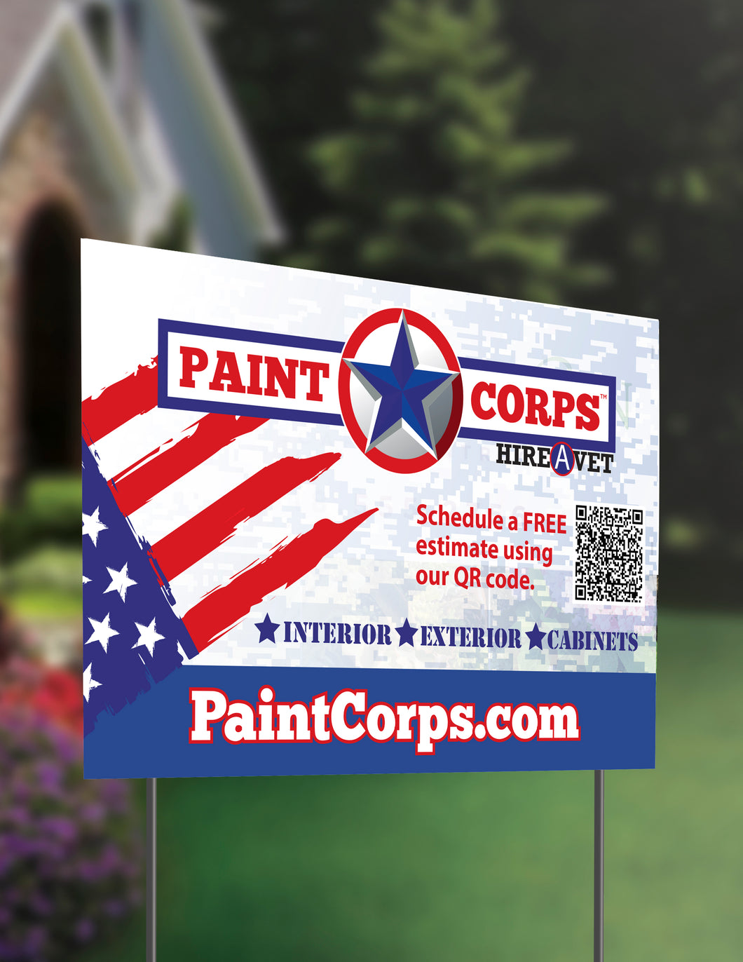 Paint Corps 12 x 18 Yard Signs with stand