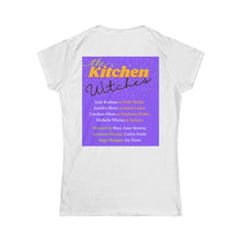 Load image into Gallery viewer, Kitchen Witches Cast and Crew on Back - Women&#39;s Softstyle Tee
