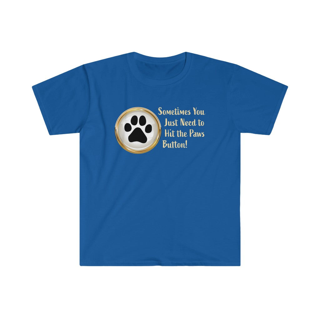 Paws button - Unisex Softstyle T-Shirt